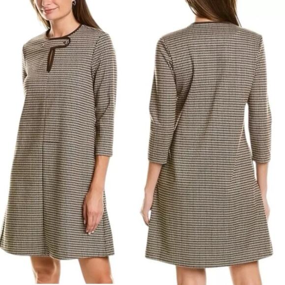 J. McLaughlin Dresses & Skirts - J. McLaughlin Lawerence Dress Catalina Cloth Blue Geometric Print Stretch Small